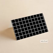 "Formal Affair" - Place Cards in Cloud by Stacey Meacham - Folded Back of Card