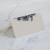 "Enchanted Blooms" - Place Cards in Midnight by Lori Wemple - Blank front