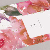"Blossoms" - Place Cards in Blush by Lori Wemple - Detail