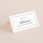 "Lasting love" - Gloss-Press® Place Cards in Moonstone by Stacey Meacham - Folded with Free Guest Printing