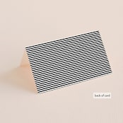 "Sparkle + Shine" - Gloss-Press® Place Cards in Snow by Kristie Kern - Folded Back of Card