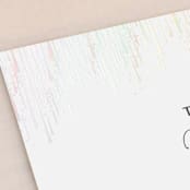 "Sparkle + Shine" - Gloss-Press® Place Cards in Snow by Kristie Kern - Detail