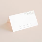"Beloved" - Gloss-Press® Place Cards in Graphite by Design Lotus - Blank front