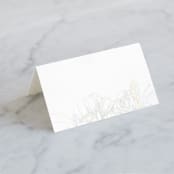 "Sketched Bouquet" - Gloss-Press® Place Cards in Ivory by Phrosné Barwood - Blank front