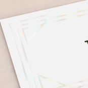 "Framed Deco Elegance" - Gloss-Press® Place Cards in Classic White by Kelly Schmidt - Detail