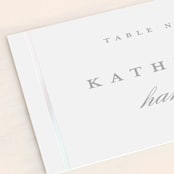 "Refined style" - Gloss-Press® Place Cards in Pearl by Stacey Meacham - Detail