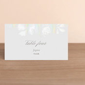 "Idyllic" - Gloss-Press® Place Cards in The Pearl by Design Lotus - Flat with Guest Name Printing