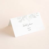 "Idyllic" - Gloss-Press® Place Cards in The Pearl by Design Lotus - Folded with Guest Name Printing
