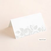 "Idyllic" - Gloss-Press® Place Cards in The Pearl by Design Lotus - Folded Back of Card