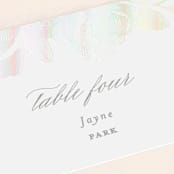 "Idyllic" - Gloss-Press® Place Cards in The Pearl by Design Lotus - Close-Up