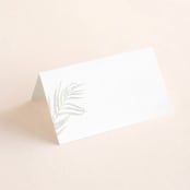 "Pristine" - Gloss-Press® Place Cards in Pearl by Robin Ott - Blank front