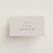 "Kumamoto" - Gloss-Press® Place Cards in Pearl by Ani Somi - Front with Free Guest Printing