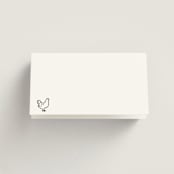 "Chic Script" - Place Cards - Chicken in Ink by Hooray Creative - Blank front