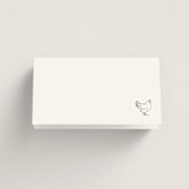 "simple" - Place Cards - Chicken in Ink by Kelly Watkins - Blank front