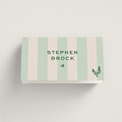 "Rhode" - Place Cards - Chicken in Mint by Megan Davis - Folded with Free Guest Printing