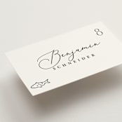 "Chic Script" - Place Cards - Fish in Ink by Hooray Creative - Detail