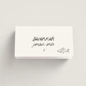 "simple" - Place Cards - Fish in Ink by Kelly Watkins - Folded with Free Guest Printing