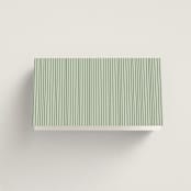"Olive" - Place Cards - Fish in Mint by Sherley Ferreira - Folded Back of Card