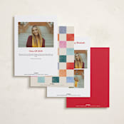 "Grad Party" - Graduation Party Invitations in Confetti by Pixel and Hank - Back of Card Options