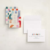 "Grad Party" - Graduation Party Invitations in Confetti by Pixel and Hank - Assembled