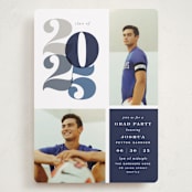 "In Vogue" - Graduation Party Invitations in Navy by Hooray Creative - Front