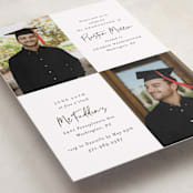 "Mod Duo" - Graduation Party Invitations in Fudge by Mansi Verma - Detail