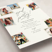 "Polaroid Party" - Graduation Party Invitations in Cotton by Robert and Stella - Detail