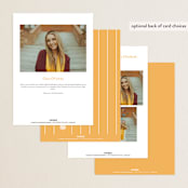"Written Out" - Graduation Party Invitations in Sunshine by Owl and Toad - Back of Card Options