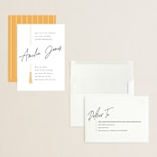"Written Out" - Graduation Party Invitations in Sunshine by Owl and Toad - Assembled