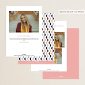 "Modern Celebration" - Graduation Party Invitations in Cloud by Jenna Holcomb - Back of Card Options