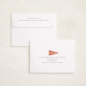 "Pennant Party" - Graduation Party Invitations in Cardinal by Catherine Culvenor - FREE Recipient Addressing