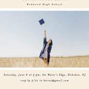 "Iconic" - Graduation Party Invitations in Sand by Creo Study - Detail