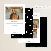 "classic party" - Graduation Party Invitations in Cotton by Creo Study - Back of Card Options