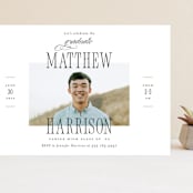 "Posh Party" - Graduation Party Invitations in Tuxedo by Pink House Press - Front