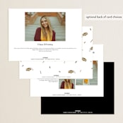 "Posh Party" - Graduation Party Invitations in Tuxedo by Pink House Press - Back of Card Options