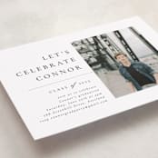 "Divided" - Graduation Party Invitations in Snow by Meggy Masters - Detail