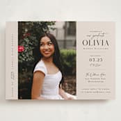 "Invitation with photo" - Graduation Party Invitations in Petal by Orasie - Front