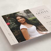 "Invitation with photo" - Graduation Party Invitations in Petal by Orasie - Detail