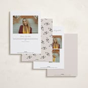 "Keepsakes" - Graduation Party Invitations in Linen by Claudia Orengo - Back of Card Options