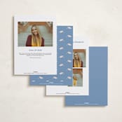 "Classically done" - Graduation Party Invitations in Country Blue by Inkblot Design - Back of Card Options