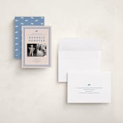 "Classically done" - Graduation Party Invitations in Country Blue by Inkblot Design - Assembled
