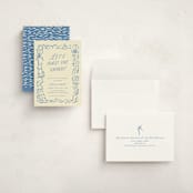 "On the Coast" - Graduation Party Invitations in Sea by Pati Cascino - Assembled