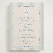 "easide Serenade" - Graduation Party Invitations in Marine by Lucrecia Caporale - Front