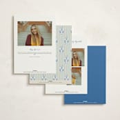 "easide Serenade" - Graduation Party Invitations in Marine by Lucrecia Caporale - Back of Card Options