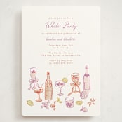 "cocktails and laughter" - Graduation Party Invitations in Orchid by Cass Loh - Front
