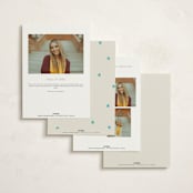 "Tiny Star Confetti" - Graduation Party Invitations in Frost by Kercia Jane - Back of Card Options