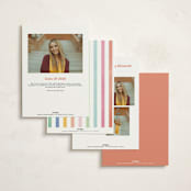 "Confetti party" - Graduation Party Invitations in Rainbow by Creo Study - Back of Card Options