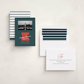 "Varsity Initial" - Graduation Announcements in Forest by Leia Matt - Assembled