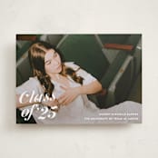 "Class Dismissed" - Graduation Announcements in Ink by Megan Davis - Front