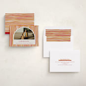 "Grad Stripes" - Graduation Announcements in Rose & Sunflower by Anna Elder - Assembled